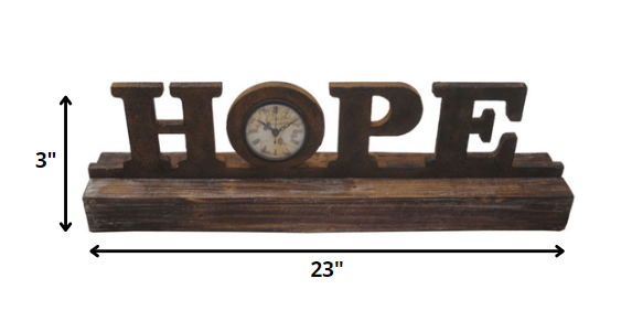 Brown Wood Decor Clock By Homeroots | Wall Decor | Modishstore - 2
