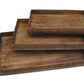 Brown Wood Tray Set By Homeroots - 274824 | Trays | Modishstore