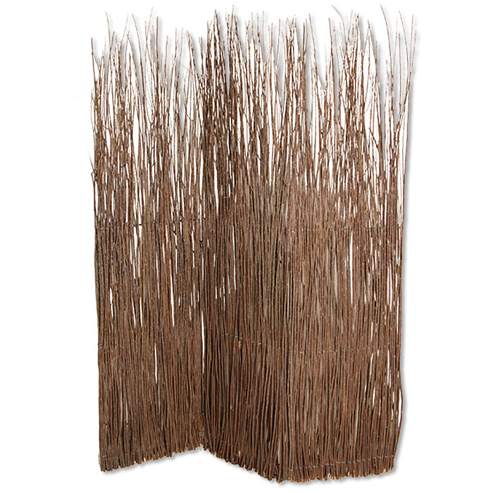 Brown Willow Adirondack Screen By Homeroots | Room Dividers | Modishstore - 2