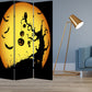 Multi Color Wood Canvas Halloween Screen By Homeroots | Room Dividers | Modishstore - 2