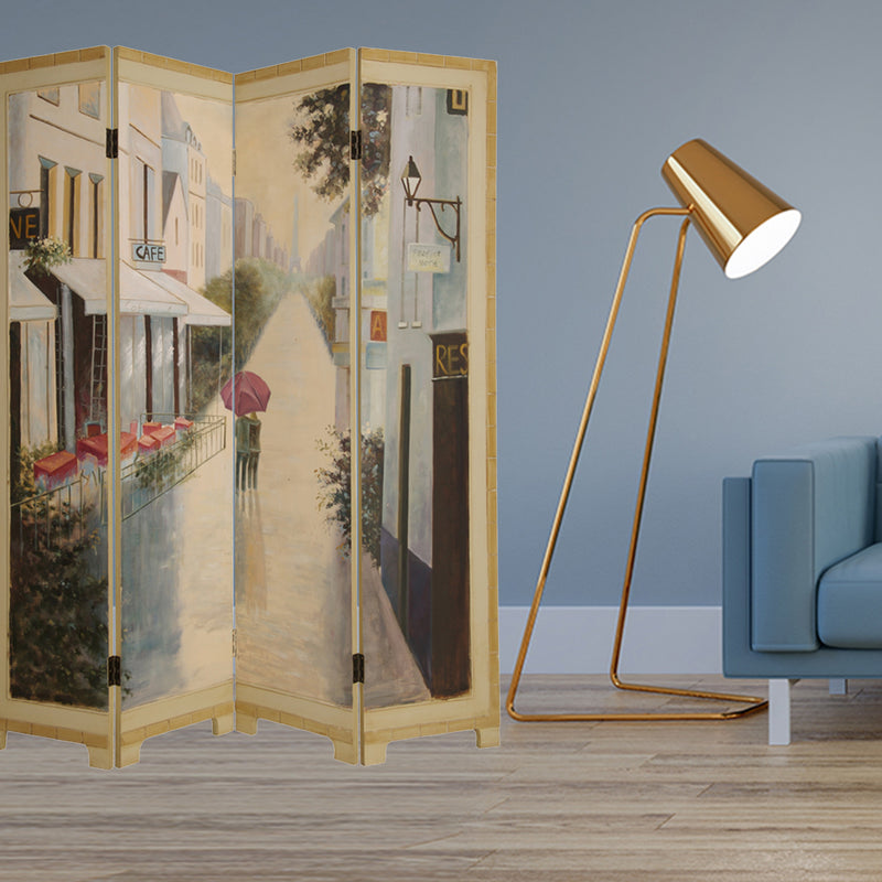 Multi Color Paris Promenade Wood Screen By Homeroots | Room Dividers | Modishstore