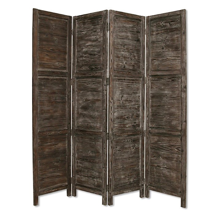 Black Wood Screen By Homeroots - 274881 | Room Dividers | Modishstore - 2