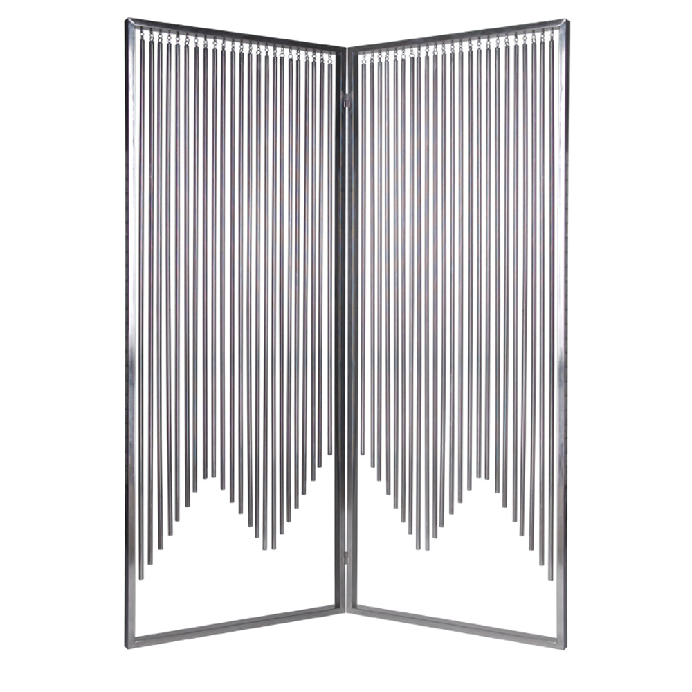 Silver Metal Screen By Homeroots - 274895 | Room Dividers | Modishstore