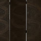 Black Wood Canvas Screen By Homeroots | Room Dividers | Modishstore - 5