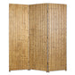 Gold Wood 3 Panel Screen By Homeroots | Room Dividers | Modishstore