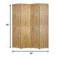 Gold Wood Screen By Homeroots | Room Dividers | Modishstore - 2