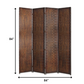Brown Wood Screen By Homeroots - 274905 | Room Dividers | Modishstore - 2