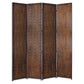 Brown Wood Screen By Homeroots - 274905 | Room Dividers | Modishstore - 3