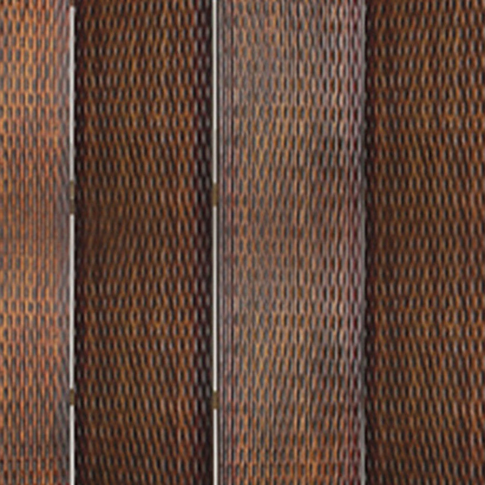Brown Wood Screen By Homeroots - 274905 | Room Dividers | Modishstore - 5