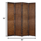 Brown Wood Screen By Homeroots - 274907 | Room Dividers | Modishstore - 2
