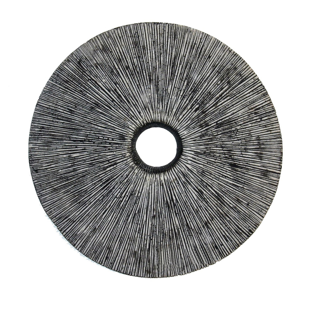 30 Contemporary Grey Round Rib Wall Art By Homeroots | Wall Decor | Modishstore - 2