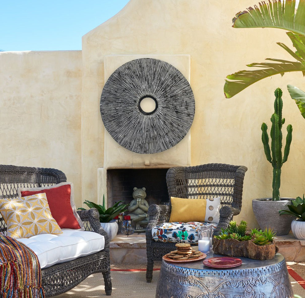 30 Contemporary Grey Round Rib Wall Art By Homeroots | Wall Decor | Modishstore - 5
