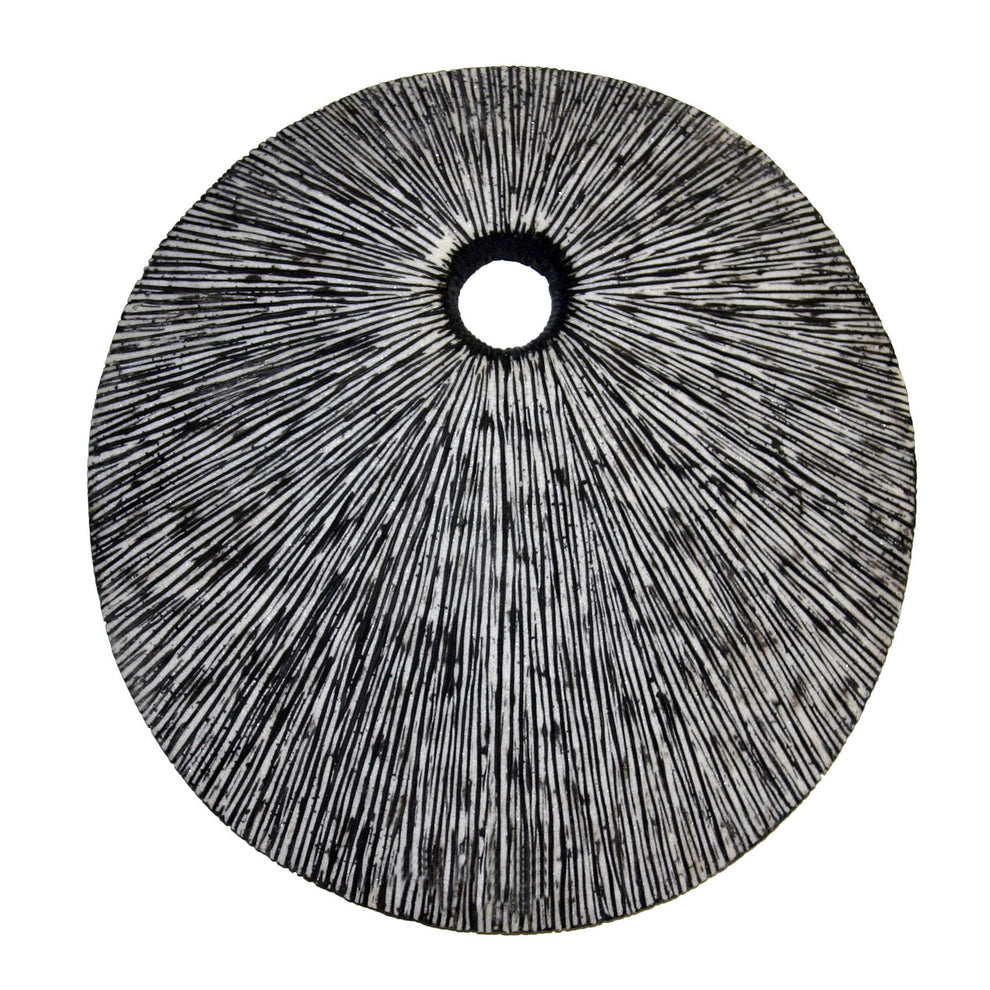 20" Contemporary Grey Round Wall Art By Homeroots | Wall Decor | Modishstore - 2