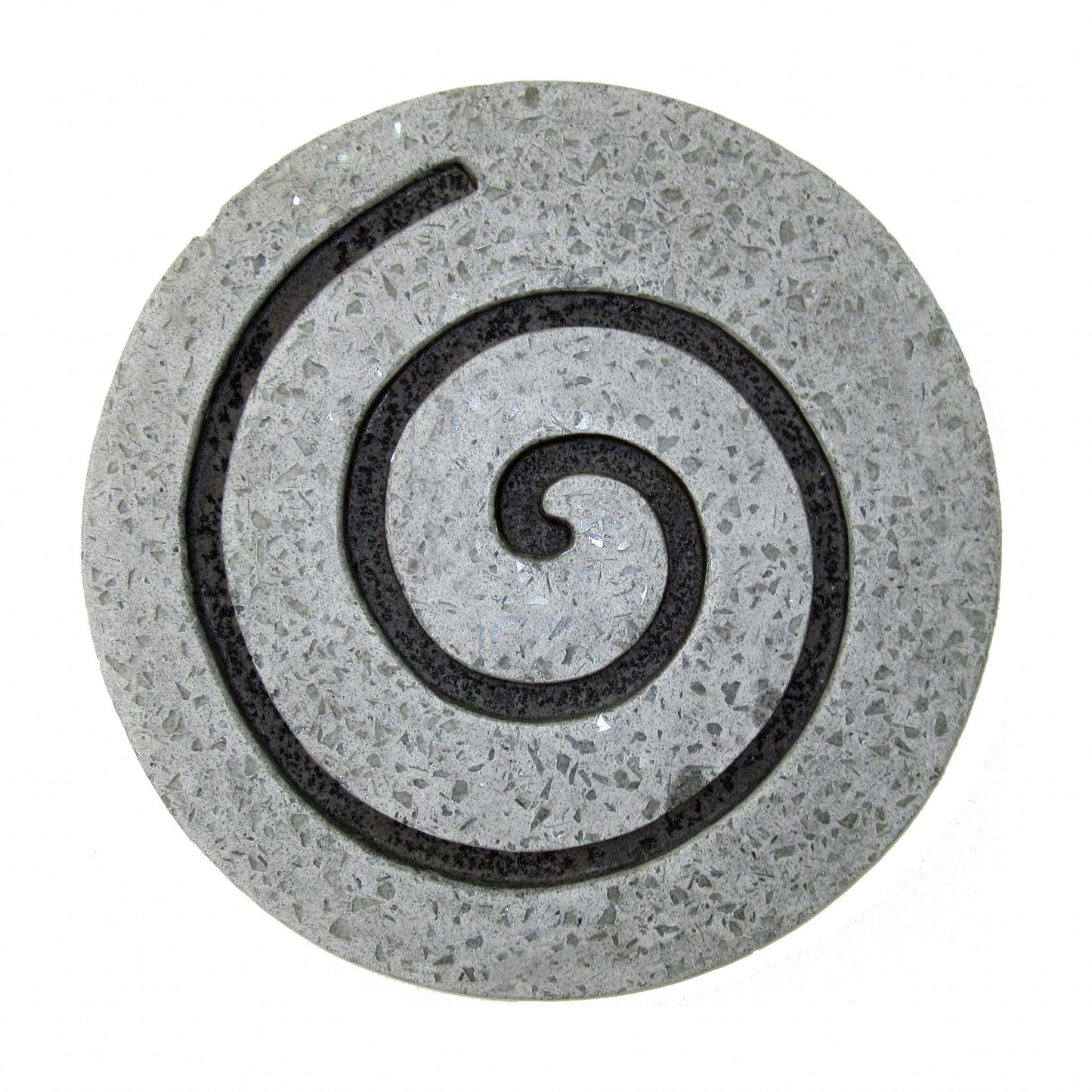 19" Gray Round Modern Spiral Wall Art By Homeroots | Wall Decor | Modishstore - 2