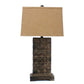 Brown Vintage With Metal Pedestal - Table Lamp | Table Lamps | Modishstore - 2