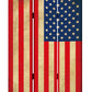 Multi Color Wood Canvas American Flag Screen By Homeroots - 277085 | Room Dividers | Modishstore