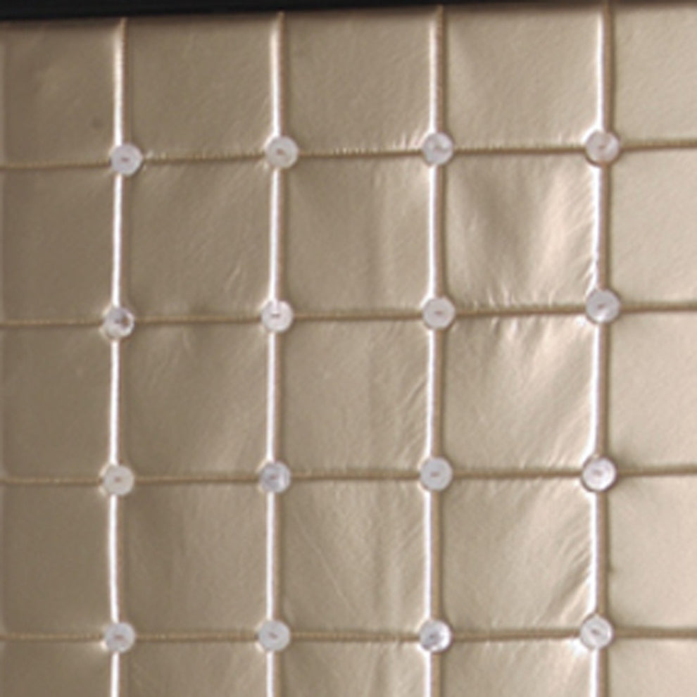 Gold Wood & Fabric Screen By Homeroots - 277096 | Room Dividers | Modishstore - 5