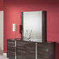 41" Grey MDF Glass and Veneer Mirror By Homeroots - 282502 | Mirrors | Modishstore - 2