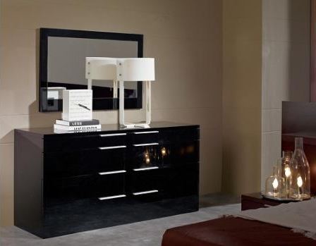 28' Black Mdf Dresser By Homeroots | Dressers | Modishstore