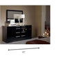 28' Black Mdf Dresser By Homeroots | Dressers | Modishstore - 2