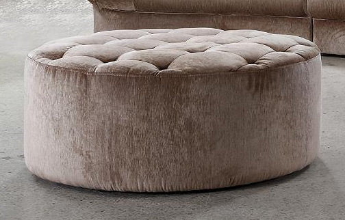 16.5' MDF and Velour Ottoman Tufted with Artificial Crystals By Homeroots | Ottomans | Modishstore
