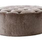 16.5' MDF and Velour Ottoman Tufted with Artificial Crystals By Homeroots | Ottomans | Modishstore - 3