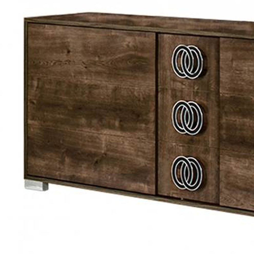 Modern Rustic Italian 3 Drawer Dresser By Homeroots | Dressers | Modishstore - 4