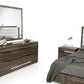 Gray Gradient Lines Chrome 3 Drawer Dresser By Homeroots | Dressers | Modishstore - 4