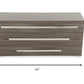 Gray Gradient Lines Chrome 3 Drawer Dresser By Homeroots | Dressers | Modishstore - 6