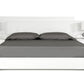 46" White Mdf And Steel Queen Bed By Homeroots | Beds | Modishstore