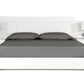 46" White Mdf And Steel Queen Bed By Homeroots | Beds | Modishstore