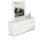 30' White Mdf And Steel Dresser By Homeroots | Dressers | Modishstore