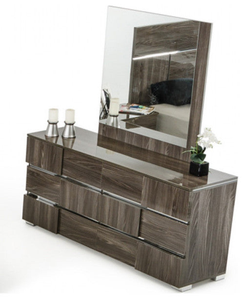 39" Ebony MDF Veneer and Glass Mirror By Homeroots | Mirrors | Modishstore - 4
