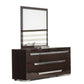 41" Ebony MDF Veneer and Glass Mirror By Homeroots | Mirrors | Modishstore
