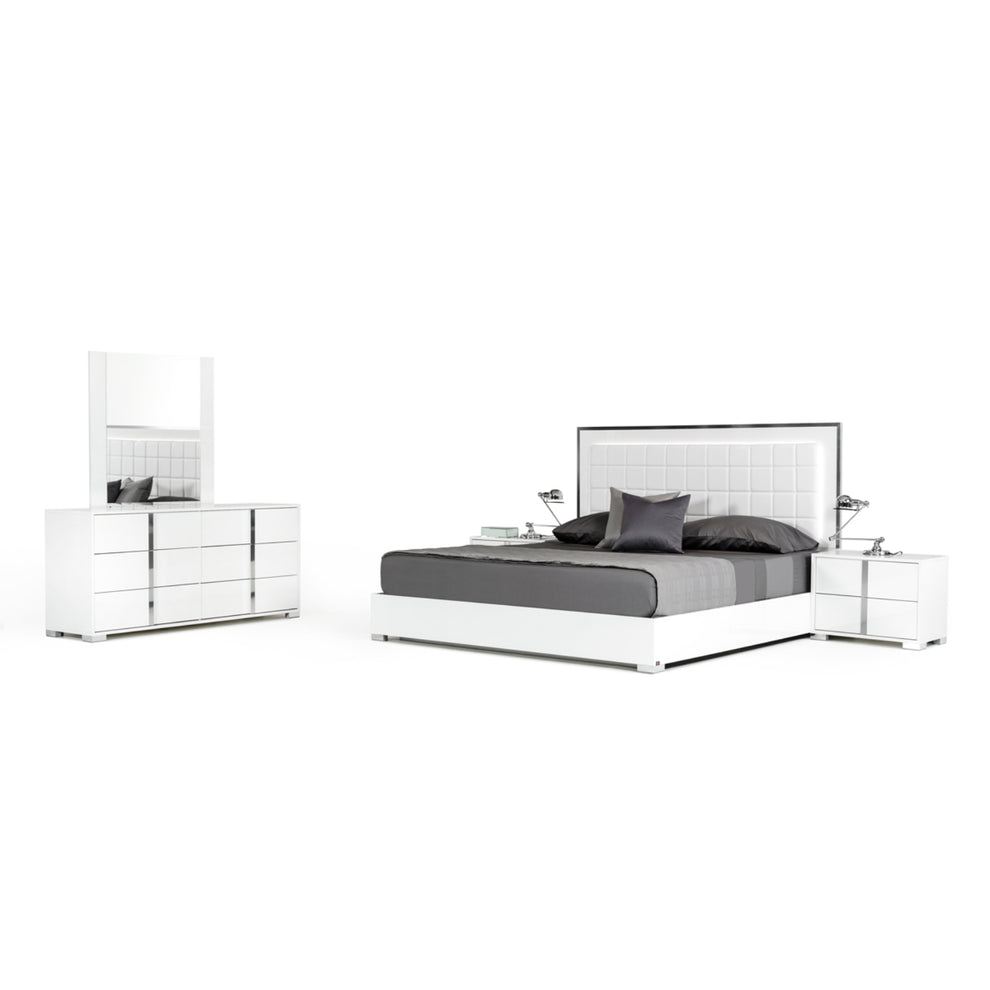 Minimalist White 6 Drawer Dresser By Homeroots | Dressers | Modishstore - 3