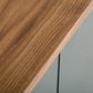 30' Walnut Veneer Glass And Metal Buffet By Homeroots | Sideboards | Modishstore - 3