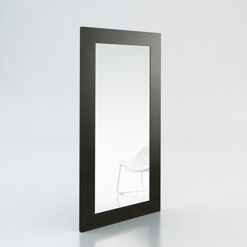 79" Wenge MDF Veneer and Glass Mirror By Homeroots | Mirrors | Modishstore