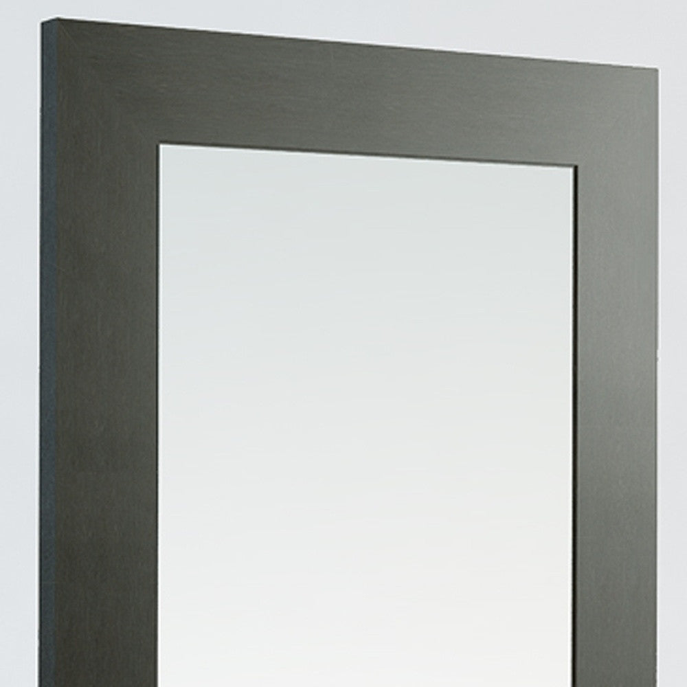 79" Wenge MDF Veneer and Glass Mirror By Homeroots | Mirrors | Modishstore - 4