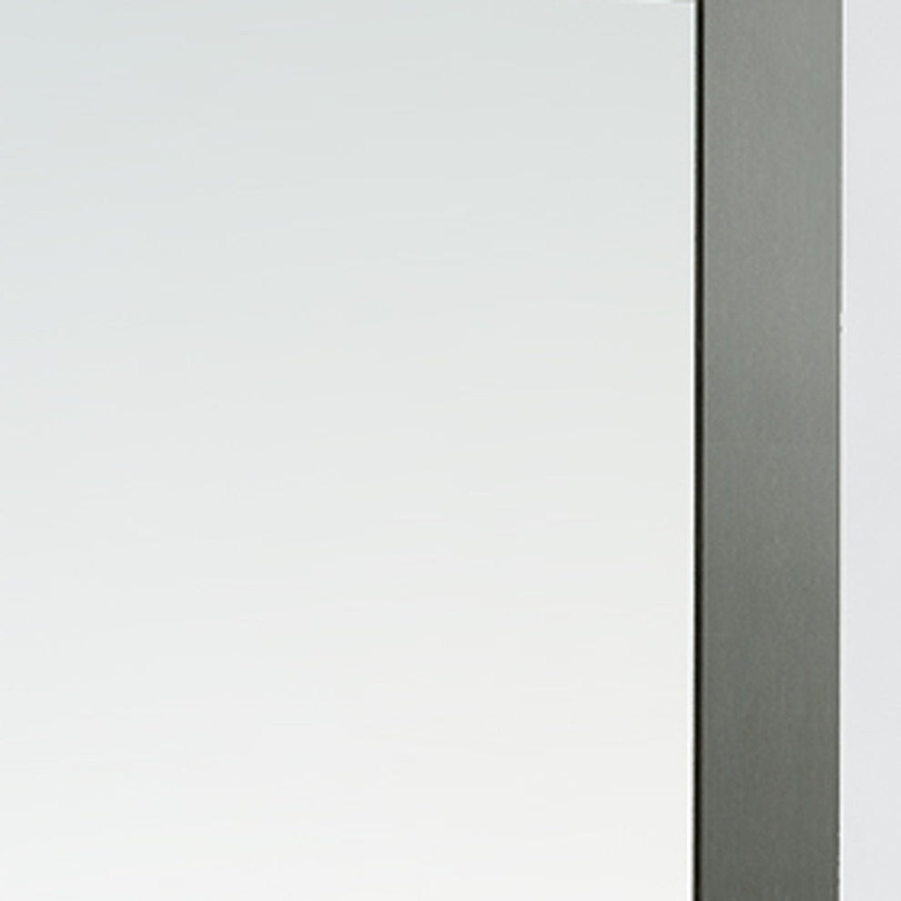 79" Wenge MDF Veneer and Glass Mirror By Homeroots | Mirrors | Modishstore - 5