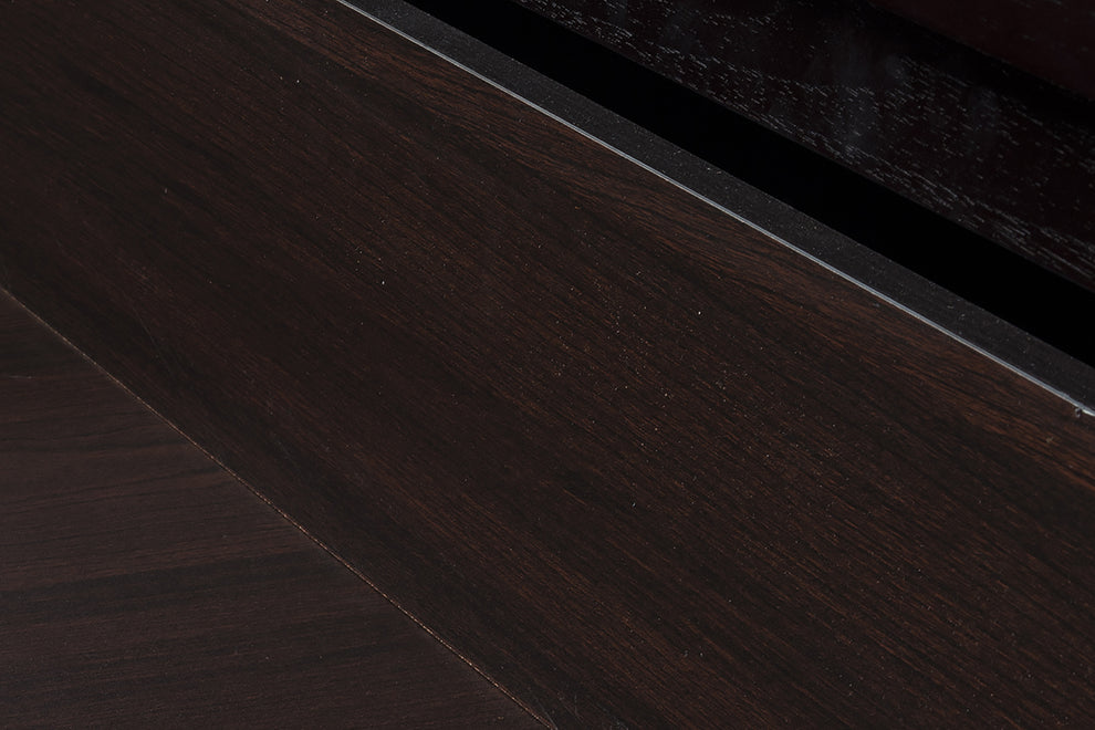 18' Wenge Veneer And Mdf Nightstand By Homeroots | Nightstands | Modishstore - 5