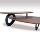 15' Walnut Veneer and Metal Coffee Table By Homeroots | Coffee Tables | Modishstore - 2