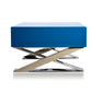 Contemporary Blue And Chrome Night Stand By Homeroots | Nightstands | Modishstore - 3
