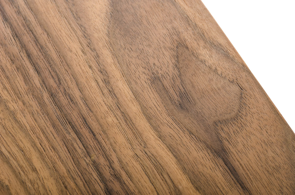 30' Walnut Veneer and Steel Console Table By Homeroots | Console Tables | Modishstore - 4