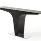 30' Wenge Veneer and Steel Console Table By Homeroots | Console Tables | Modishstore