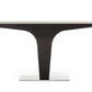 30' Wenge Veneer and Steel Console Table By Homeroots | Console Tables | Modishstore - 3