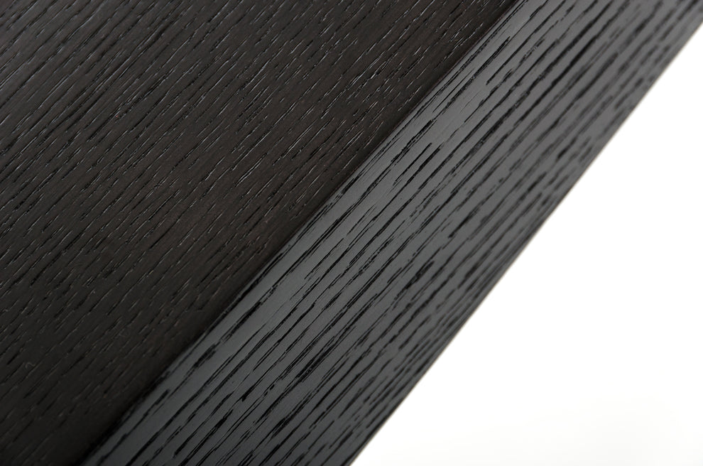 30' Wenge Veneer and Steel Console Table By Homeroots | Console Tables | Modishstore - 4