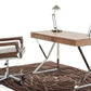30 Walnut Veneer and Steel Office Desk By Homeroots | Desks | Modishstore