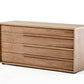 28 Walnut Veneer and MDF Dresser with 3 Drawers By Homeroots | Dressers | Modishstore