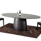 30' Wenge Veneer Oval Dining Table By Homeroots | Dining Tables | Modishstore
