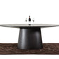 30' Wenge Veneer Oval Dining Table By Homeroots | Dining Tables | Modishstore - 2